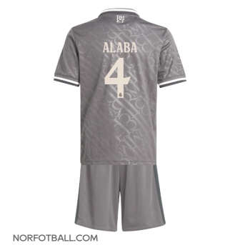 Billige Fotballdrakt Real Madrid David Alaba #4 Replika Tredjedraktsett Barn 2024-25 Kortermet (med bukser)